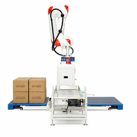 Robot de palettisation collaboratif électrique automatique 50 kg pour cartons, caisses, sacs, emballage en usine avec ligne de conditionnement à bras