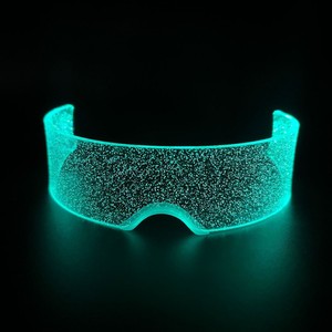 Lunettes <span class=keywords><strong>punk</strong></span> Gestational LED Technology Lunettes en acrylique brillant avec croix de fête de festival de musique pour les vacances de Noël - Product Image 4