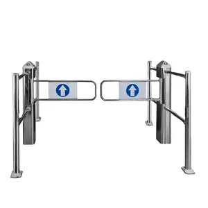 Supermarket Entrance Gates Stainless Steel Security Access System Entrance And Exit Gates