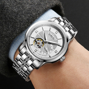Montre automatique de luxe pour homme en acier inoxydable avec verre saphir personnalisé, étanche 5ATM, mouvement Miyota 82S5 - Product Image 4