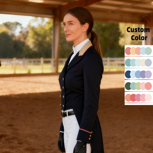 Chaqueta de Equitación para Mujer con Logotipo Personalizado, Ropa de Equitación Resistente al Desgaste, Artículos Ecuestres, Chaqueta para Exhibición Ecuestre - Product Image 3