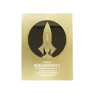 Plaque d'honneur en alliage de zinc avec logo personnalisé Offre Spéciale Plaque en métal souvenir <span class=keywords><strong>YouTube</strong></span> personnalisée - Product Image 1