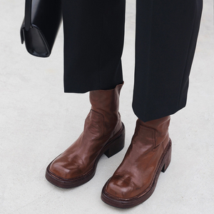 Logo personalizzato realizzato <span class=keywords><strong>con</strong></span> <span class=keywords><strong>stivaletti</strong></span> da donna <span class=keywords><strong>in</strong></span> pelle di alta qualità di lusso e <span class=keywords><strong>suola</strong></span> <span class=keywords><strong>in</strong></span> <span class=keywords><strong>gomma</strong></span> <span class=keywords><strong>con</strong></span> cerniera - Product Image 1