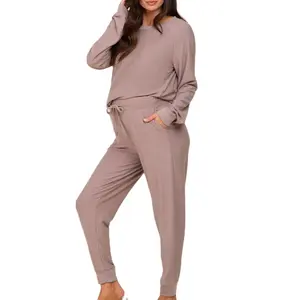 Pyjama <span class=keywords><strong>de</strong></span> maternité à manches longues ensemble <span class=keywords><strong>de</strong></span> vêtements pour femmes enceintes en coton biologique ensemble <span class=keywords><strong>de</strong></span> salon <span class=keywords><strong>de</strong></span> maternité en bambou ensemble <span class=keywords><strong>de</strong></span> <span class=keywords><strong>2</strong></span> pièces pour femmes enceintes en gros - Product Image 1