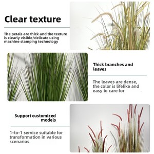 <span class=keywords><strong>Plante</strong></span> artificielle <span class=keywords><strong>en</strong></span> <span class=keywords><strong>pot</strong></span> de type queue de chien multicolore <span class=keywords><strong>en</strong></span> gros pour la décoration de la maison et du salon, 90cm/120cm/150cm, accessoires pour mariage et photographie - Product Image 2