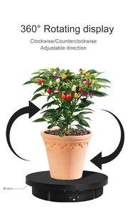 Présentoir Plateau Tournant Électrique 3-en-1 à 360 Degrés 5V avec Télécommande et Rotation Automatique pour Photographie Accessoire de <span class=keywords><strong>Studio</strong></span> Photo - Product Image 6