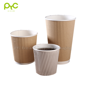 Giấy Kraft Đựng Nước Trà Sữa Đơn Giản Trực Tiếp Từ Nhà Máy Cốc Uống Nước Cốc Cà Phê Giấy Gợn Sóng Hai Lớp Dùng Một Lần - Product Image 4