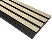 Panneaux muraux décoratifs extérieurs en WPC imitation bois ignifuges faciles à installer
