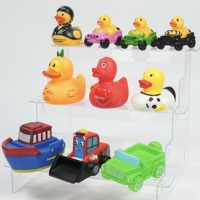 Bouée de piscine en forme de canard en caoutchouc de 8 cm pour les vacances à la plage, jouet de piscine, cadeau de fête de plage, logo personnalisé disponible, différentes tailles disponibles