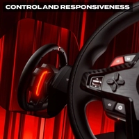 Volant de course Thrustmaster T248R avec retour de force, pédales magnétiques et écran LCD, compatible avec PS5 PS4 PC