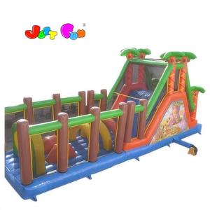 Carreras <span class=keywords><strong>de</strong></span> obstáculos inflables al aire libre gigantes con tobogán, <span class=keywords><strong>Centro</strong></span> <span class=keywords><strong>de</strong></span> juego inflable con juego <span class=keywords><strong>de</strong></span> bolas grandes a la venta - Product Image 1