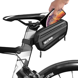 Sacs de selle de vélo de route WILDMAN ES7 avec logo personnalisé, sacs de rangement pour vélo de montagne, accessoires de sport pour vélo de montagne - Product Image 1