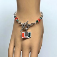 Ensemble cadeau thématique « All About the U » des Miami Hurricanes en gros, comprenant un chapeau bob, un bracelet, des boucles d'oreilles, un oreiller en forme de U et un sac fourre-tout