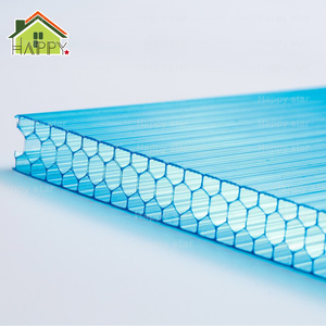 Paneles solares <span class=keywords><strong>de</strong></span> panal <span class=keywords><strong>de</strong></span> <span class=keywords><strong>policarbonato</strong></span> <span class=keywords><strong>transparente</strong></span> para uso en almacén Hoja hueca <span class=keywords><strong>de</strong></span> plástico PC con certificación CE ISO duradera sin óxido - Product Image 1