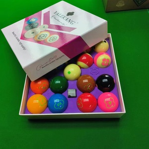 Bolas de Billar Americanas de 5.72cm, Tamaño Estándar, Juego de 16 Colores, Venta al Por Mayor para Juegos de Billar - Product Image 3
