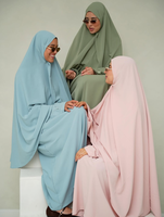 Ensemble Abaya Khimar Islamique Modeste ODM 2026 – Tissu Premium Respirant et Élastique pour Hijab Long