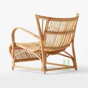 HNH Chaise en renard en rotin artisanal Chaise longue en renard en rotin élégant Chaise nordique à canne unique OEM au Vietnam Factory - Product Image 3