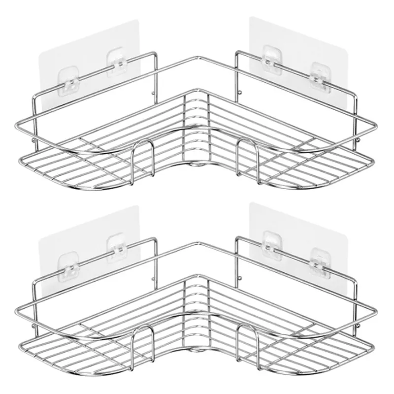 Suporte de armazenamento para parede, de banheiro, shampoo, ventosa, sem perfuração, acessórios de banheiro e cozinha