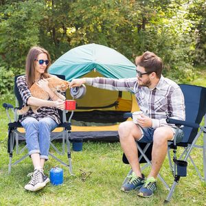 Fábrica al por mayor al aire libre portátil plegable Silla de camping Silla de playa con portavasos bolsa de almacenamiento para senderismo pesca viajes - Product Image 6