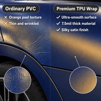 Rouleau de film de protection de peinture (PPF) automobile en TPU à changement de couleur - Auto-réparateur, résistant aux rayures, anti-UV, épaisseur 7,5 mil