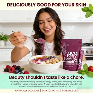 Bubuk <span class=keywords><strong>Acai</strong></span> <span class=keywords><strong>Berry</strong></span> Minuman Populer Berkualitas Makanan, Jus Kecantikan Sehat Kaya Vitamin, Bubuk Cranberry - Product Image 6