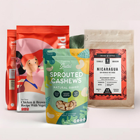 Sachets Doypack Brillants Personnalisés avec Logo, Fermeture Zippée Réutilisable, pour Snacks à Base de Noix – Vente en Gros Direct Usine OEM
