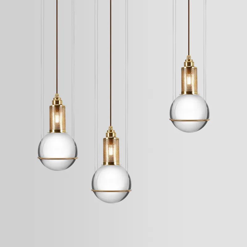 Moderno e minimalista K9 lampadario a soffitto di cristallo lampade ristorante luce del pendente della sfera rotonda appendere le luci da comodino di casa