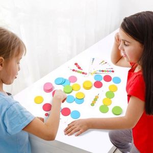 Projets artistiques pour enfants, 50 pièces, 5-7 ans, petits disques en bois colorés, jouet DIY, artisanat fantastique et science-fiction - Product Image 2
