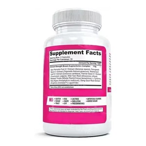 แคปซูลเสริมหน้าอกสูตรเฉพาะ OEM/ODM แบรนด์ส่วนตัว สารสกัดจากตงกุ้ย อาหารเสริมความงามจากธรรมชาติ 60 เม็ด สำหรับผู้ใหญ่ - Product Image 2