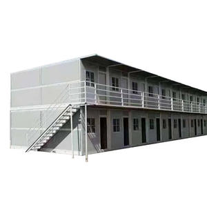 20ft 40ft Prefab Modular Plegable Extensible Marco de acero ligero Paquete plano Casa contenedor con inodoro Baño Cocina - Product Image 2