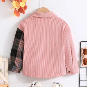 Children's Clothing Girls' Fashion <b>Checkered</b> Shirts Girls' Casual Shirts for Ages 4 to 7 Factory Wholesale - Product Image 2