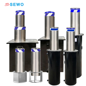 SEWO dissuasori rimovibili manuali barricata di sicurezza strada 304 dissuasore barriera in acciaio inox con cinghie riflettenti - Product Image 6