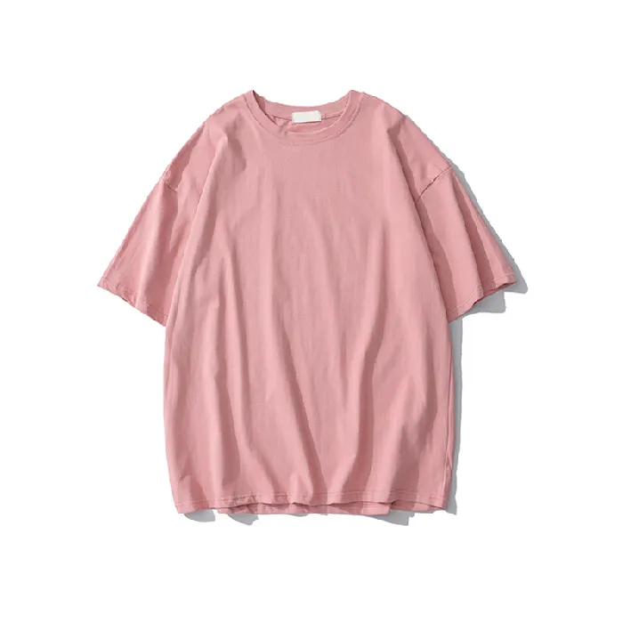 2023 Fashion Minimalism Mid Long Women T shirt 220g High Density Siro Spin 100% Cotton Short Sleeve Oversized Tshirt