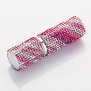 Botella de Perfume de Aluminio de 10 ml Decorada con Diamantes de Imitación, Diseño Creativo, Envase Recargable para Líquidos Cosméticos, Regalo - Product Image 2