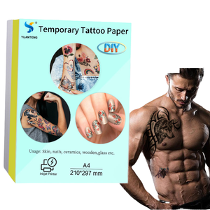 High Quality Goosam A4 Laser <b>Tattoo</b> Stencil Film Water <b>Transfer</b> for Clothing DIY Temporary <b>Tattoos</b> Sweatproof Decal Wholesale - Product Image 4