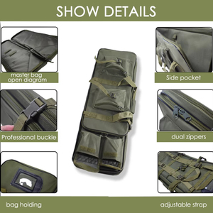 Carry Shoulder Nylon Venta al por mayor Custom Hunting Tactical Gun Range Bags Shooting Cases - Product Image 5