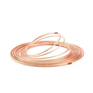 Copper Tube Coil 6mm Copper Pipes boiler roll 1 inch diameter for plumbing 1/2 for air conditioner copper tube