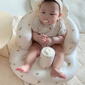 PVC Inflatable Seat Learning Eating Dinner Chair Bathing Stool Baby Sofa