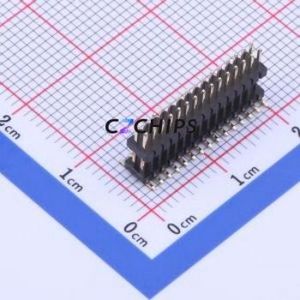 X1322WVS-2x15J-C30D55E50 Pin Header SMD,P=1.27mm Connector ( Pin Structure: 2x15P )( Pitch: 1.27mm )( Row Spacing: 1.27mm ) - Product Image 1