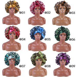 Réversible réglable vert <span class=keywords><strong>pas</strong></span> <span class=keywords><strong>cher</strong></span> tresse ébloui large bande personnalisé coloré cheveux <span class=keywords><strong>Satin</strong></span> Bonnets avec bord écharpe - Product Image 6