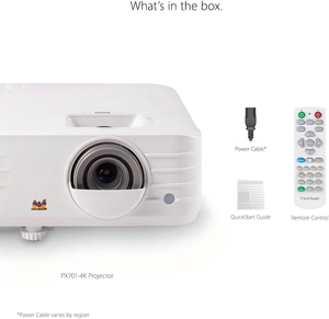 Projecteur UHD PX701-4K, 3200 lumens, HDR 240 Hz, correction automatique de la distorsion trapézoïdale DLP - Product Image 3