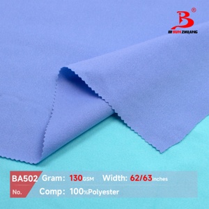 Siêu mỏng 100% <span class=keywords><strong>Polyester</strong></span> đơn Jersey điện căng nhanh khô TEE vải 130gsm độ ẩm Wicking với trận đấu xương sườn - Product Image 2