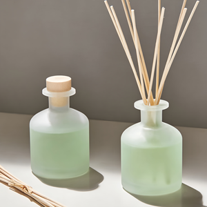 Nouvel Arrivage – Bouteille Vide en Verre Dépoli pour <span class=keywords><strong>Diffuseur</strong></span> d'Huiles Essentielles (50ml, 100ml, 150ml, 200ml) avec Bouchon et Bâtonnets - Product Image 2