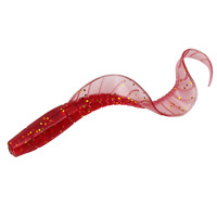 Leurre souple en PVC, petit anguille/serpent, 7cm 1.7g, réaliste, queue bouclée, mouchette souple, combo hameçon tête plombée
