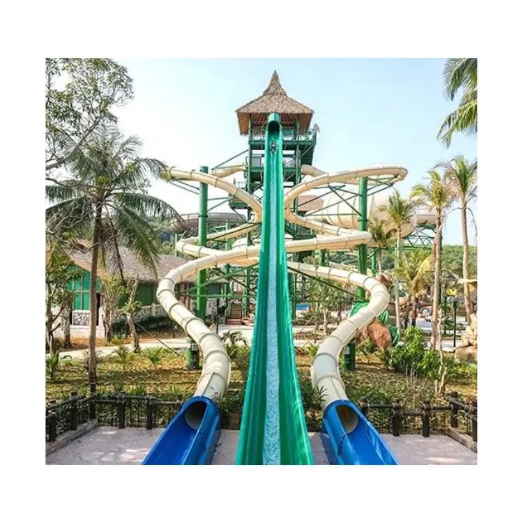 Fiberglass Water Slides High Quality Durable Using For Water Park ISO Packing In Carton Made in Vietnam Manufacturer