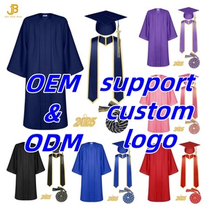 OEM & ODM Graduation Gown Support Logo personnalisé Graduation Toga avec étole Cordon d'honneur pour cérémonie de remise des diplômes - Product Image 1