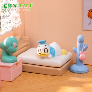 Buena calidad Chunjun paisaje casa de muñecas patito conejo muebles modelo DIY accesorios Mini adornos en miniatura - Product Image 4