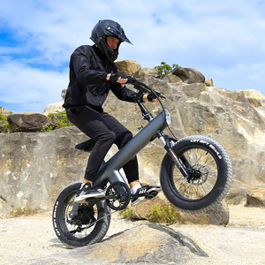 Vélo électrique pliable de sport 20 pouces, 500W 750W, Fatbike, <span class=keywords><strong>VTT</strong></span> électrique à suspension intégrale pour adultes, entrepôt UE USA - Product Image 1