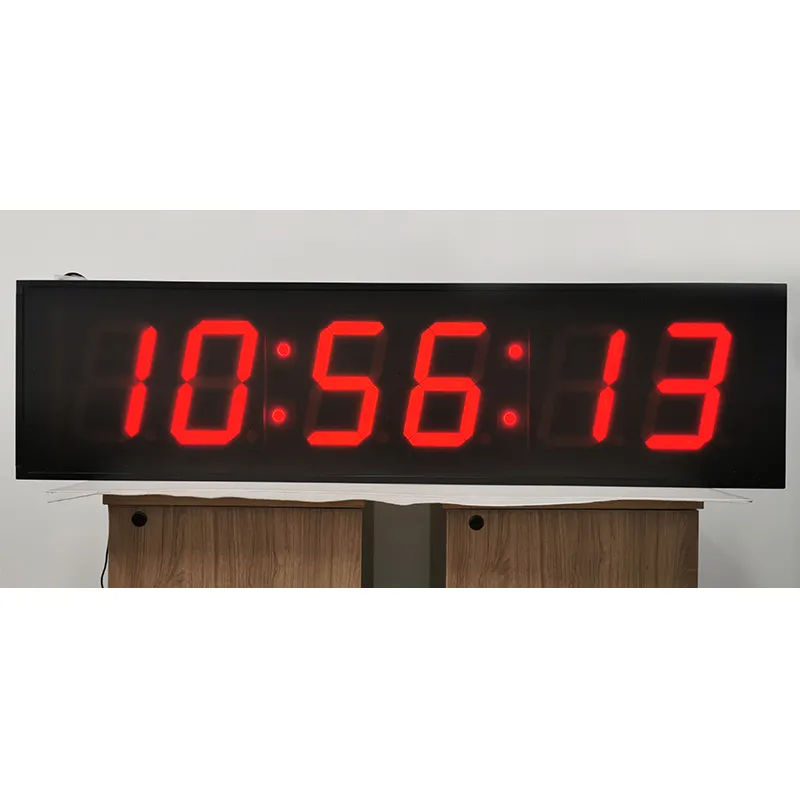 SHUTAI WIFI/GPS/NTP 6 digitale 8 pollici grande orologio digitale a LED orologio da parete per lo sci resor/campo da Badminton/Swimm