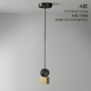 โคมไฟเพดานสไตล์นอร์ดิกแบบสามดวง ดีไซน์โมเดิร์นเรียบหรู เหมาะสำหรับห้องนอน/ข้างเตียง โคมไฟระย้าสำหรับห้องรับประทานอาหาร - Product Image 5